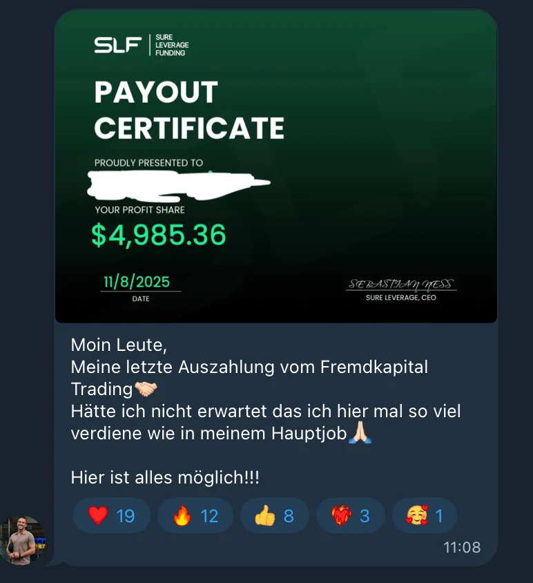 Payout Certificate $4,985